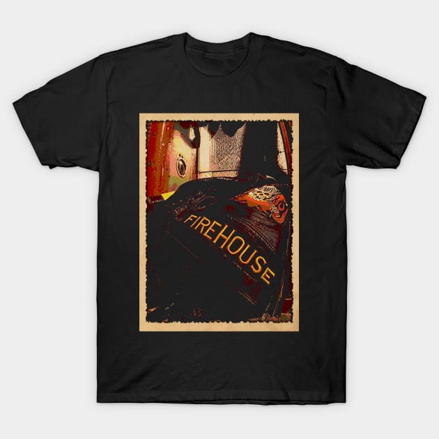 Heart-Pounding Harmonies Firehouses Merchandise for Those Who Crave Classic Rock Passion T-Shirt by Zombie Girlshop